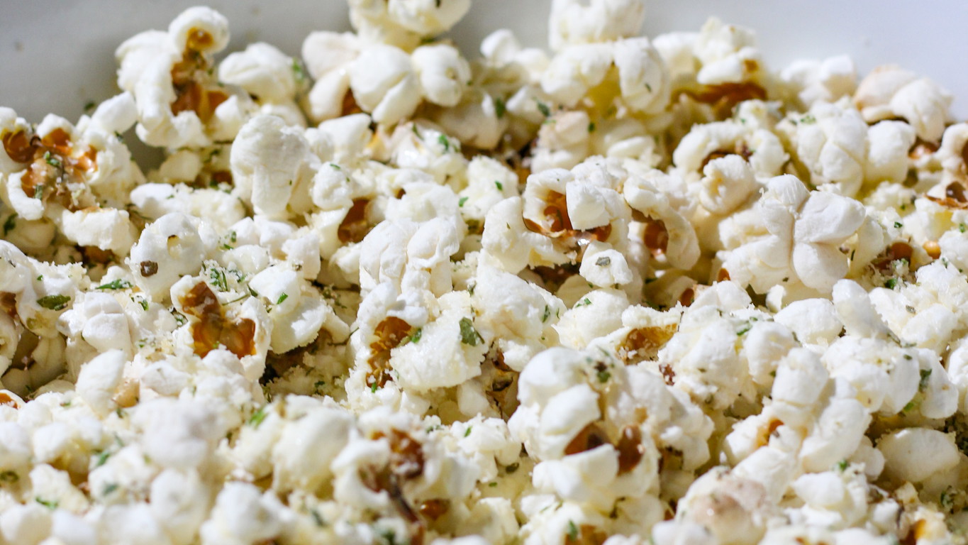 Image of Garlic Herb Parmesan Popcorn