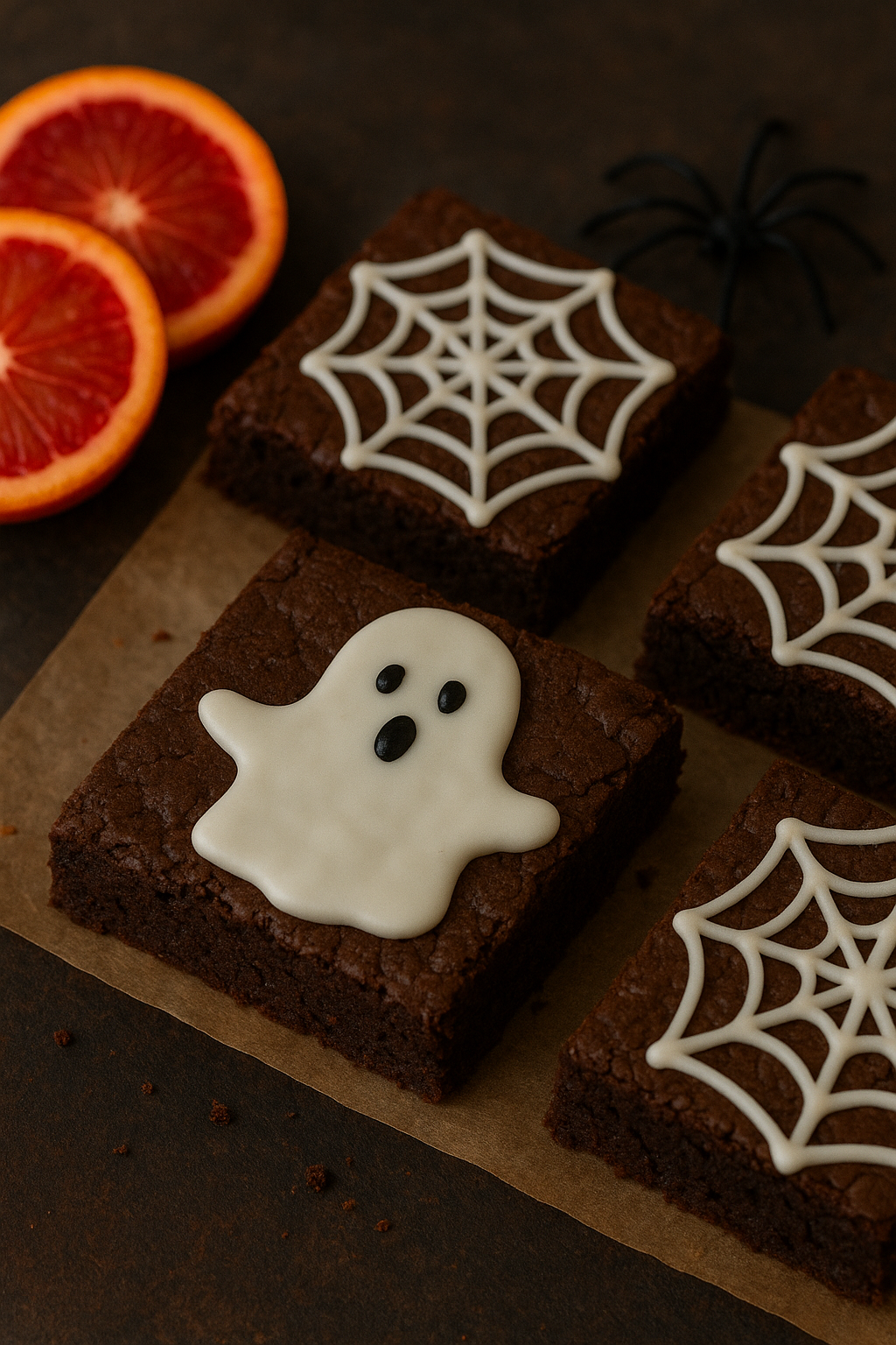 Spooky Blood Orange Chocolate Brownies 👻