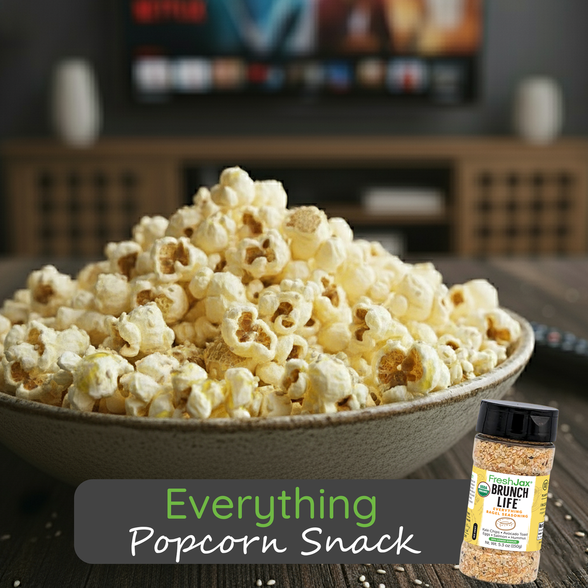 Everything Bagel Popcorn