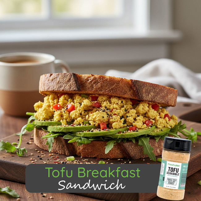 Image of Tofu Breakfast Sandwich (Hearty Anytime Meal)