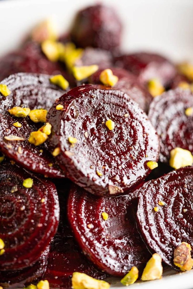 Image of Roasted Beets with Beet Molasses and Toasted Pistachios 