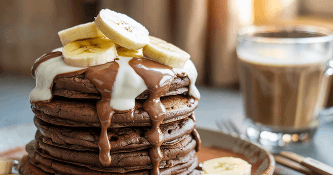 Image of Simple & Delicious Chocolate Protein Pancakes Recipe UK