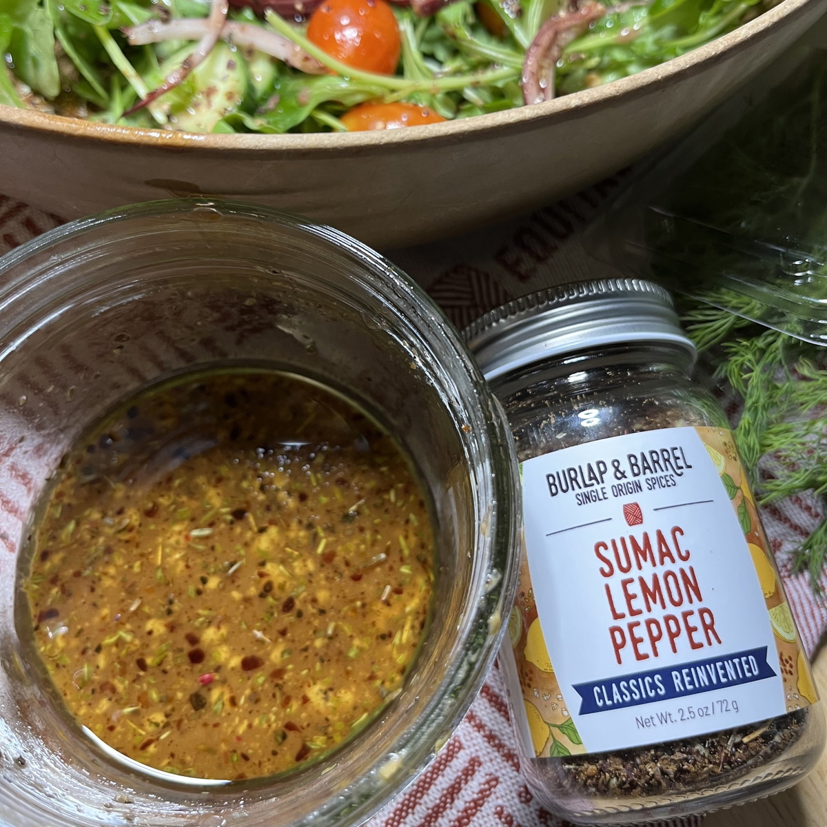 Sumac Lemon Pepper Vinaigrette