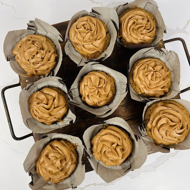 Image of WHOLE GRAIN VANILLA CUPCAKES
