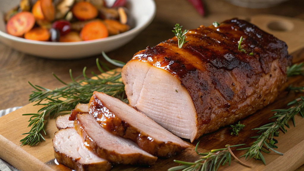 Maple Balsamic Roasted Pork Loin