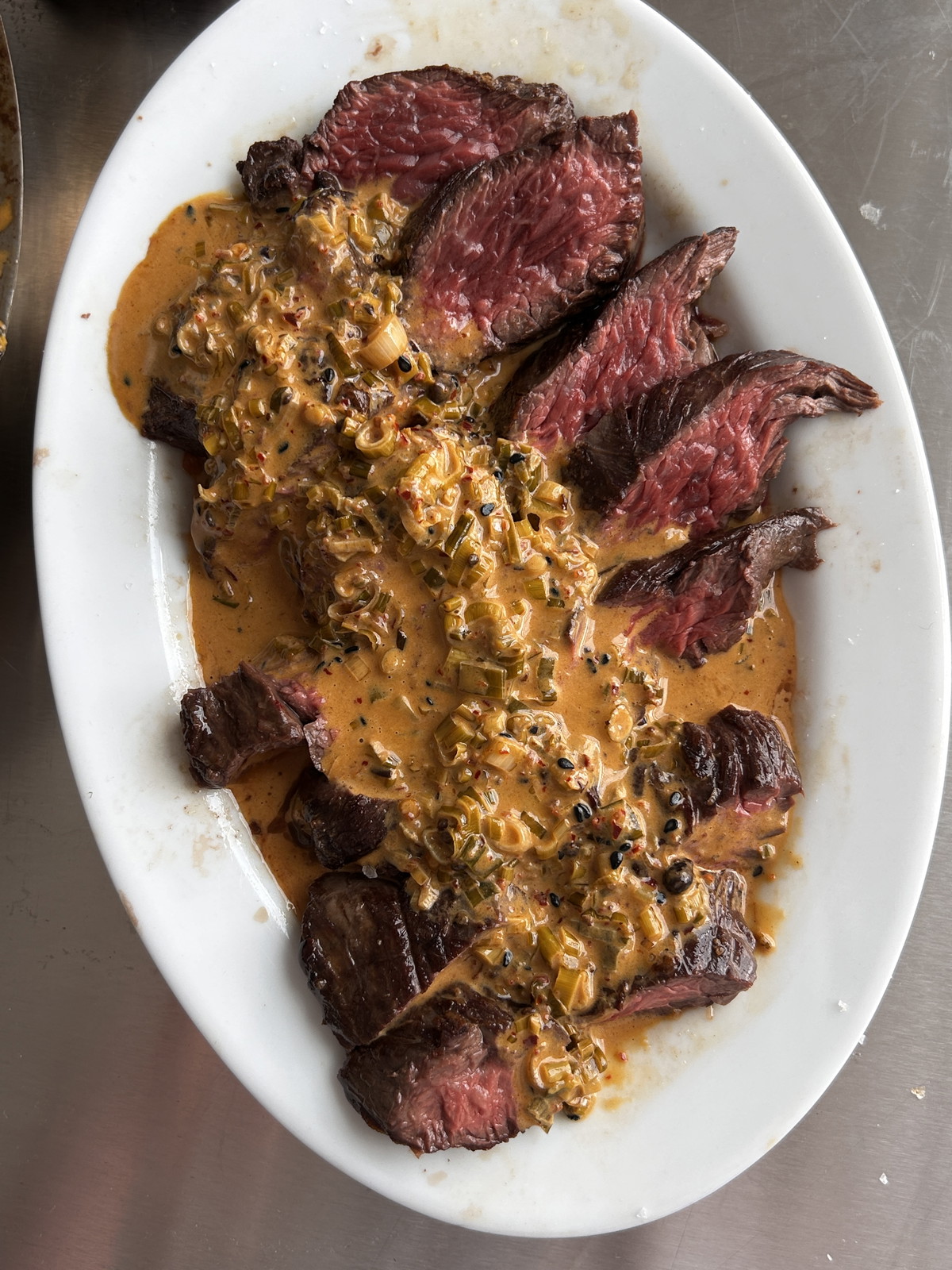 Steak Au Poivre.