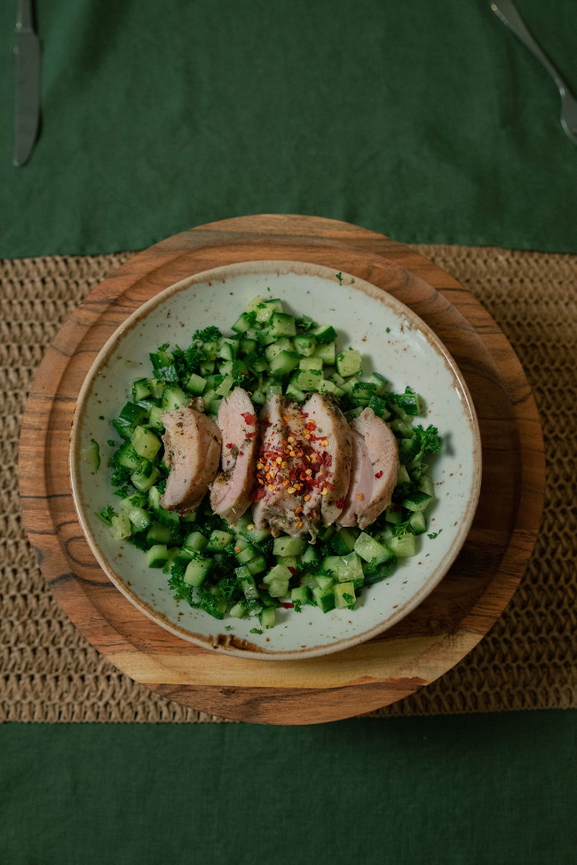 Image of Low FODMAP Chicken & Cucumber Salad