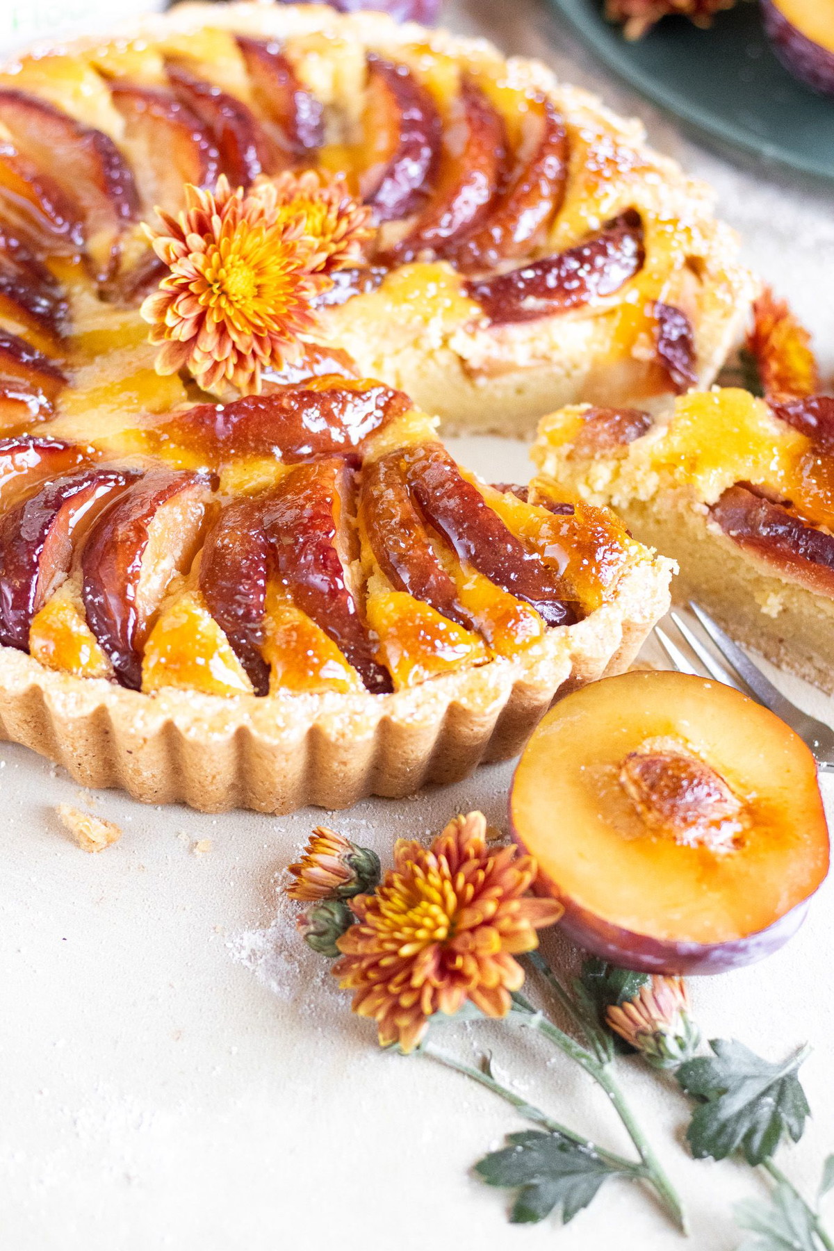 Rustic Plum Tart
