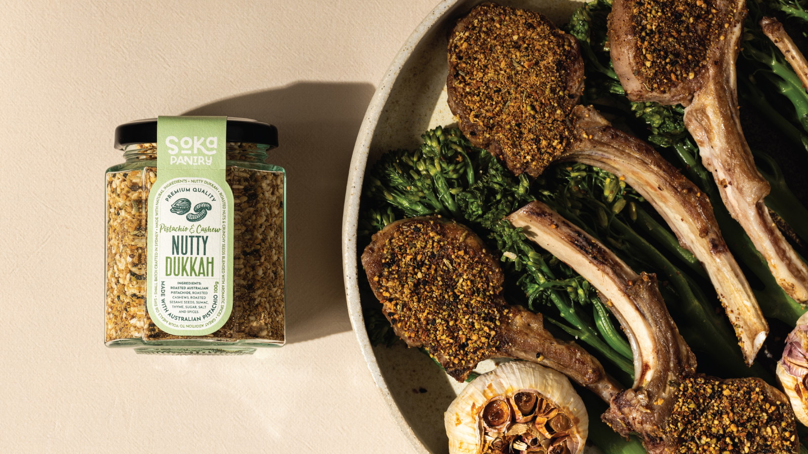 Nutty Dukkah-Coated Lamb Cutlets