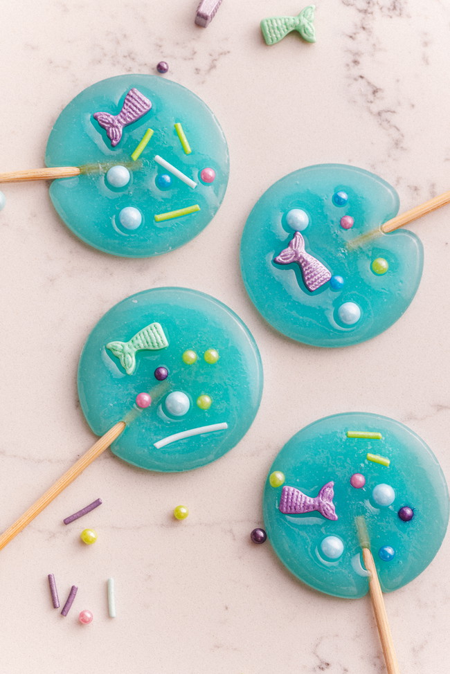 Image of Lollipops de algodón de azúcar