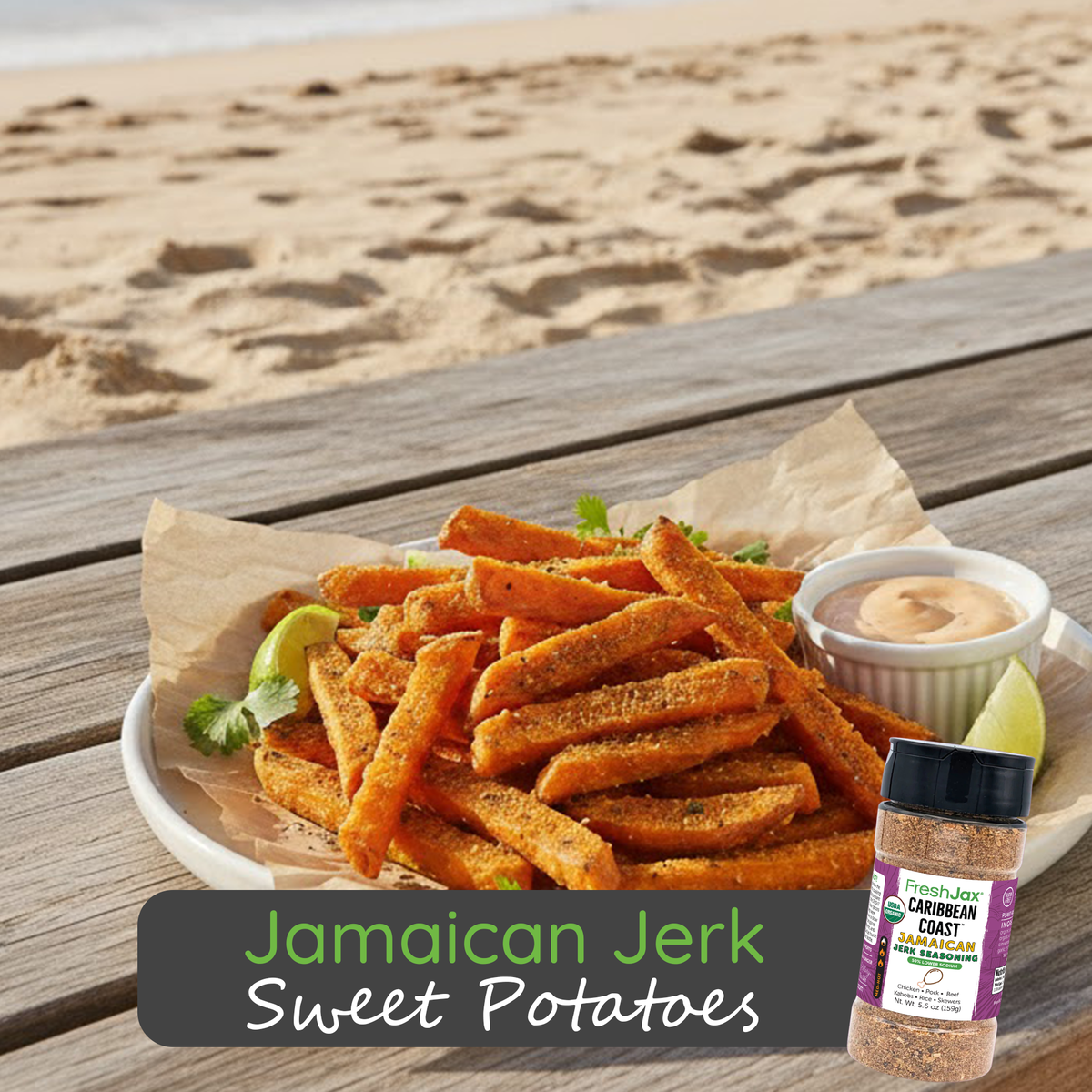 Jamaican Jerk Sweet Potatoes