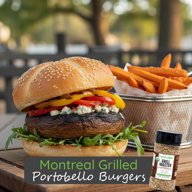 Image of Montreal Grilled Portobello Burgers
