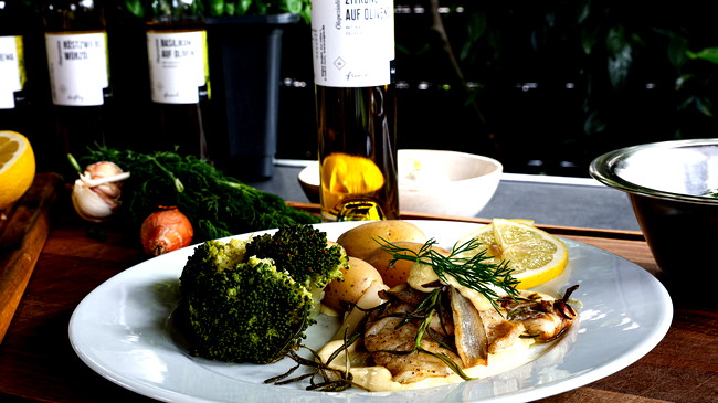 Image of Seelachsfilet auf Zitronen-Senf Mayonnaise