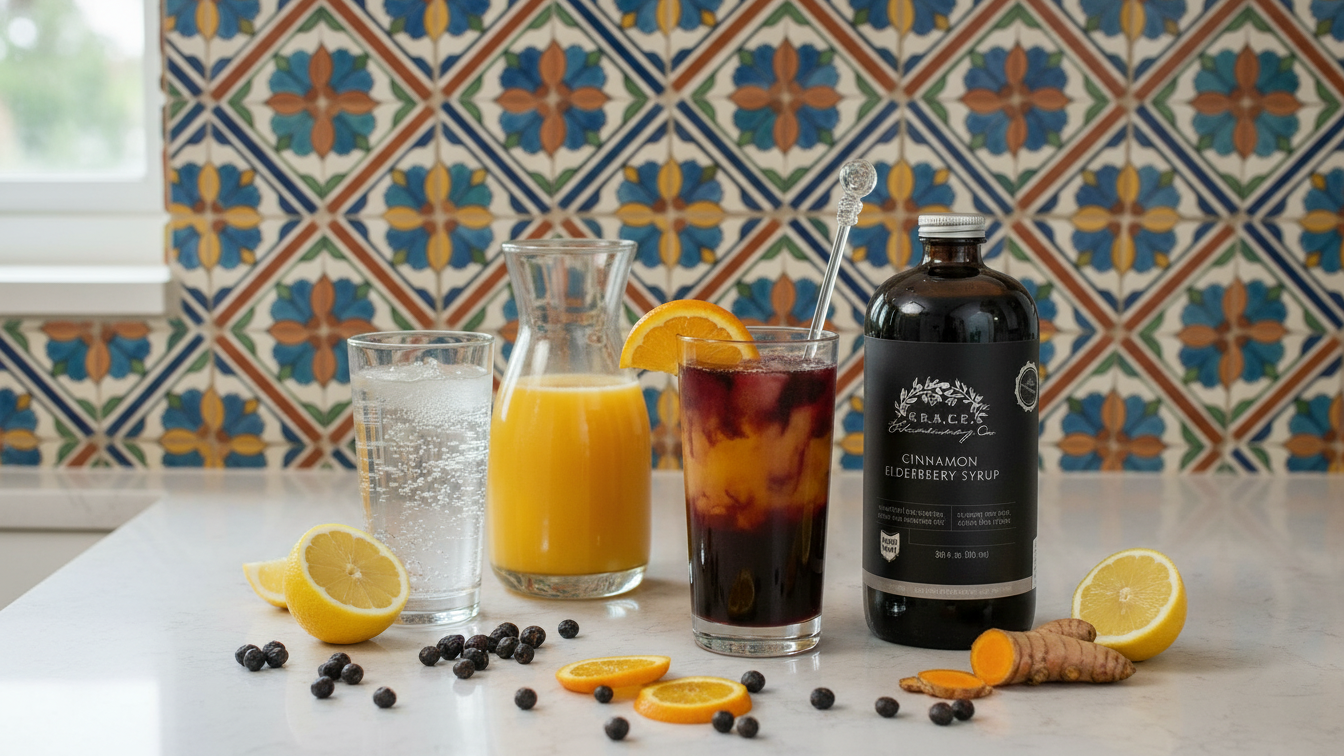 Image of Elderberry Elixir Mocktail