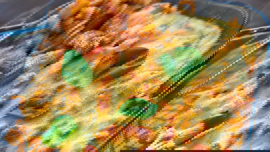 Image of Cheesy Chicken Pasta Bake