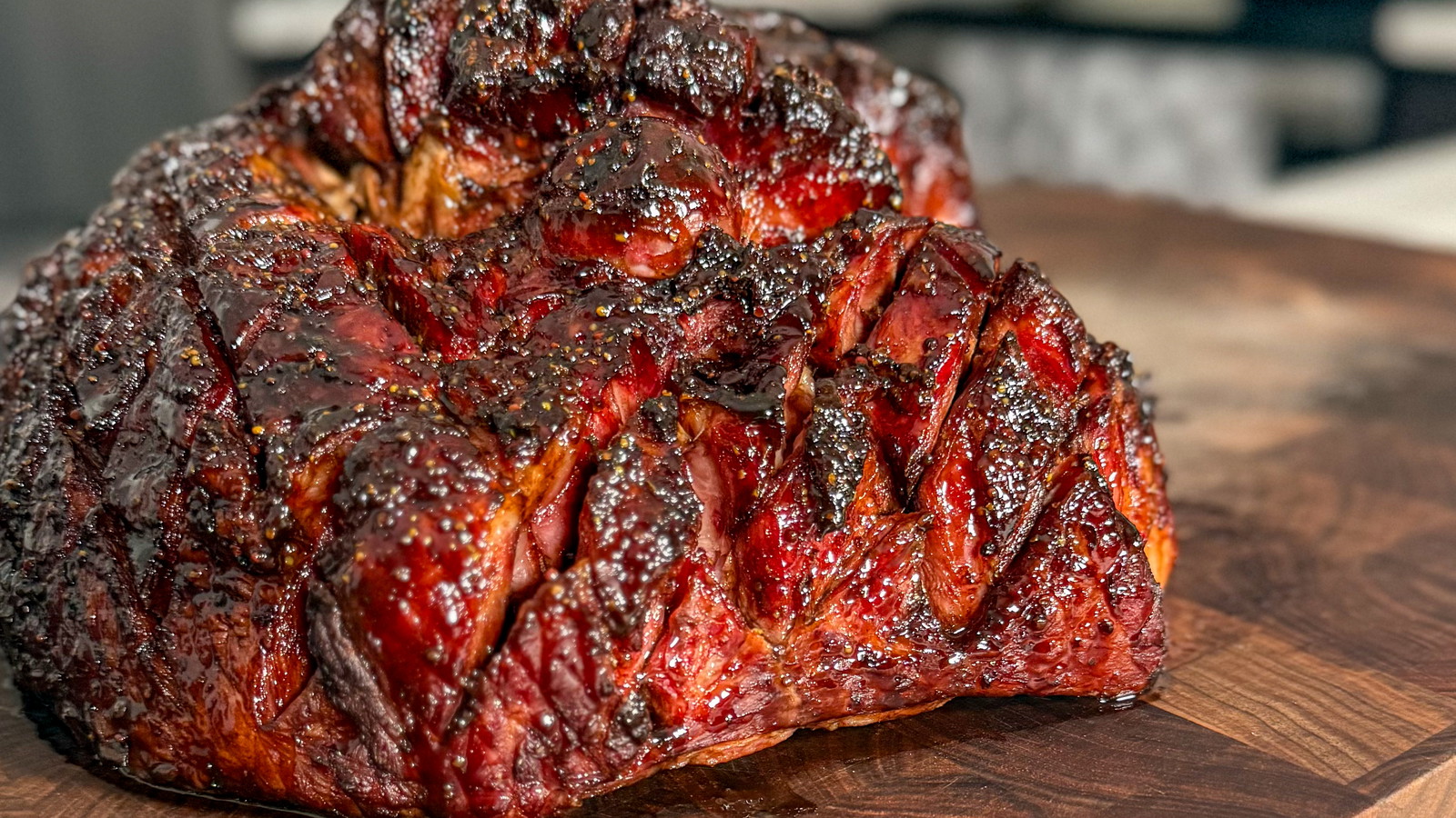 brown sugar balsamic glazed ham