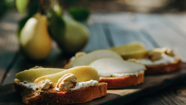 Image of Ricotta-Pear Crostini