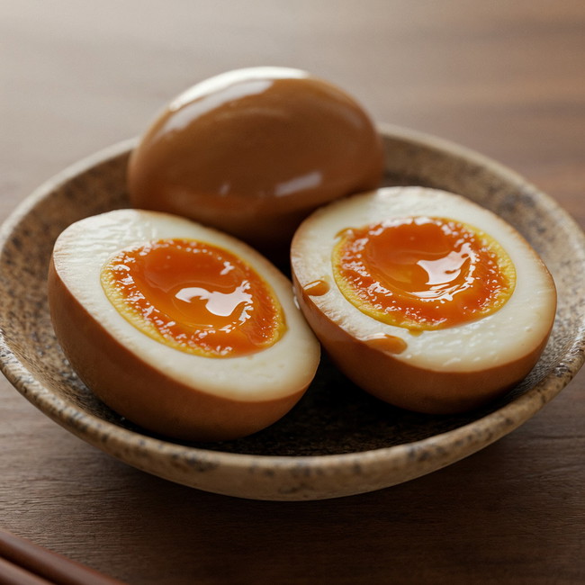 Image of Ajitsuke Tamago (Ajitama) – japanisches Ramen-Ei mit cremigem Eigelb
