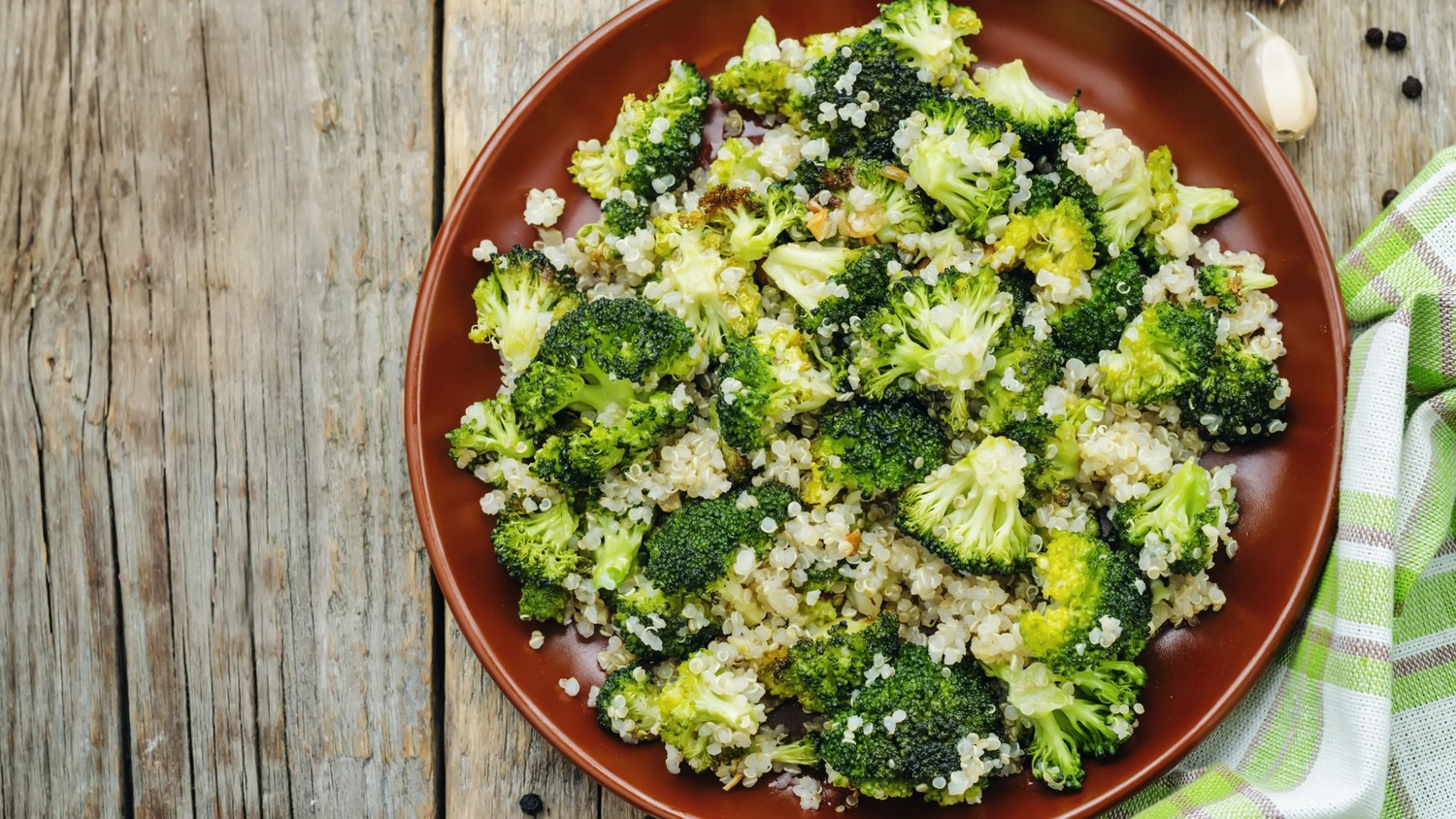 Image of Broccoli with Goats Cheese and Quinoa