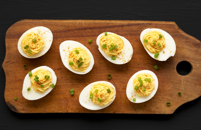 Image of Sriracha Pow Deviled Eggs