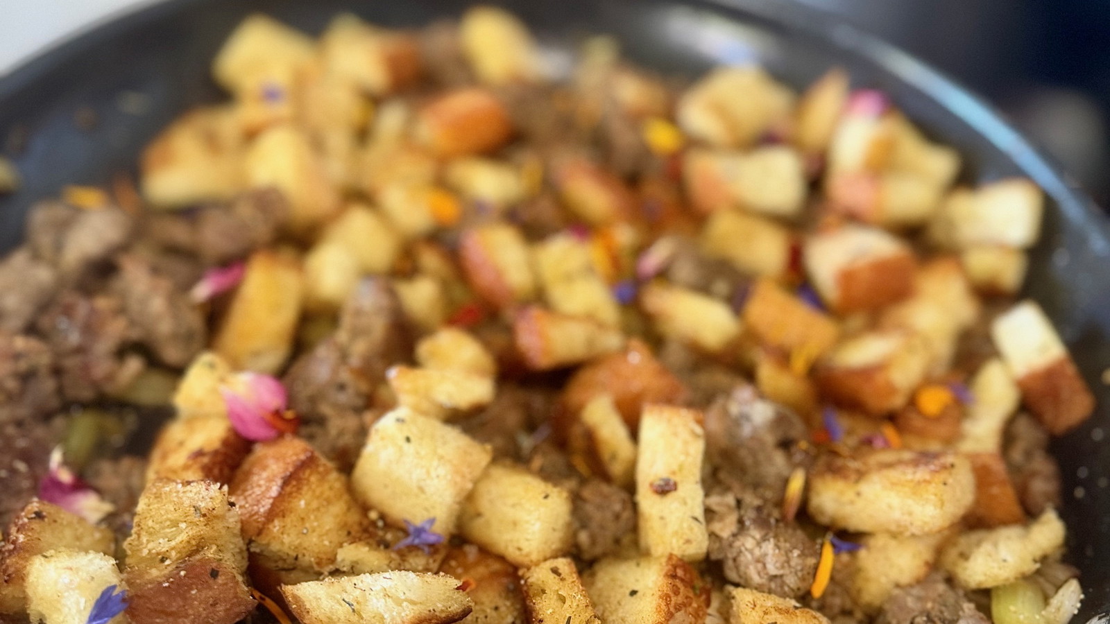 Image of The Best Skillet Sausage Stuffing