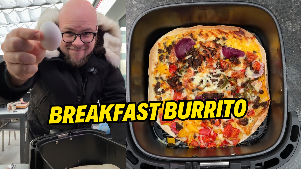 Breakfast Burrito aus der Heißluftfritteuse