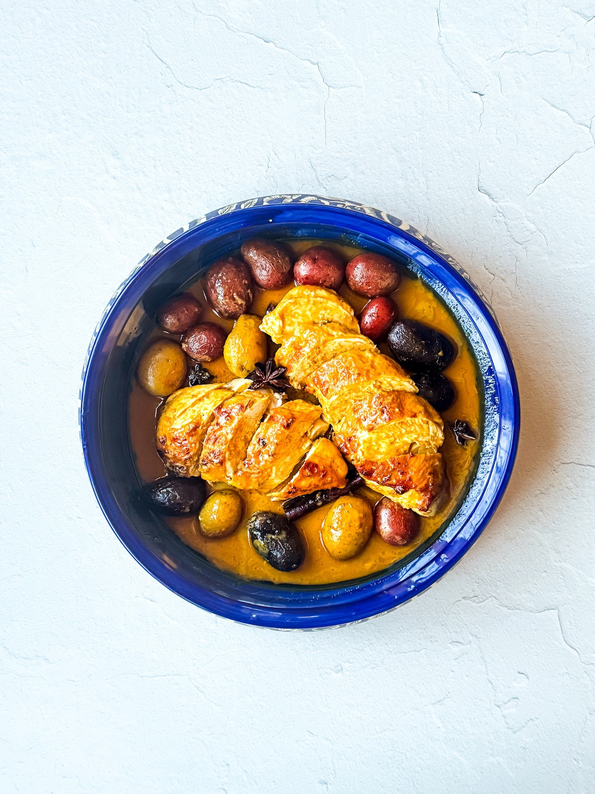 Baked Chicken & Potatoes with Thai Coconut Curry Sauce | Cozy Fall Comfort Food