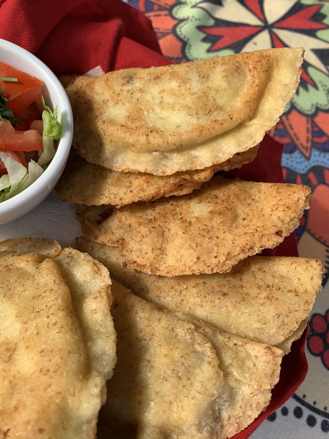 Keto Green Chile Brisket and Cheese Empanadas