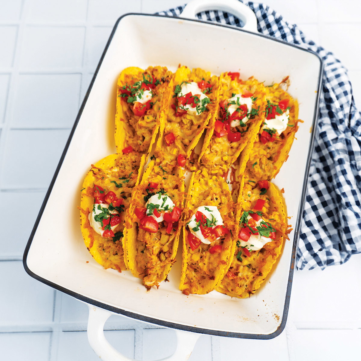 Jalapeno Ranch Baked Tacos