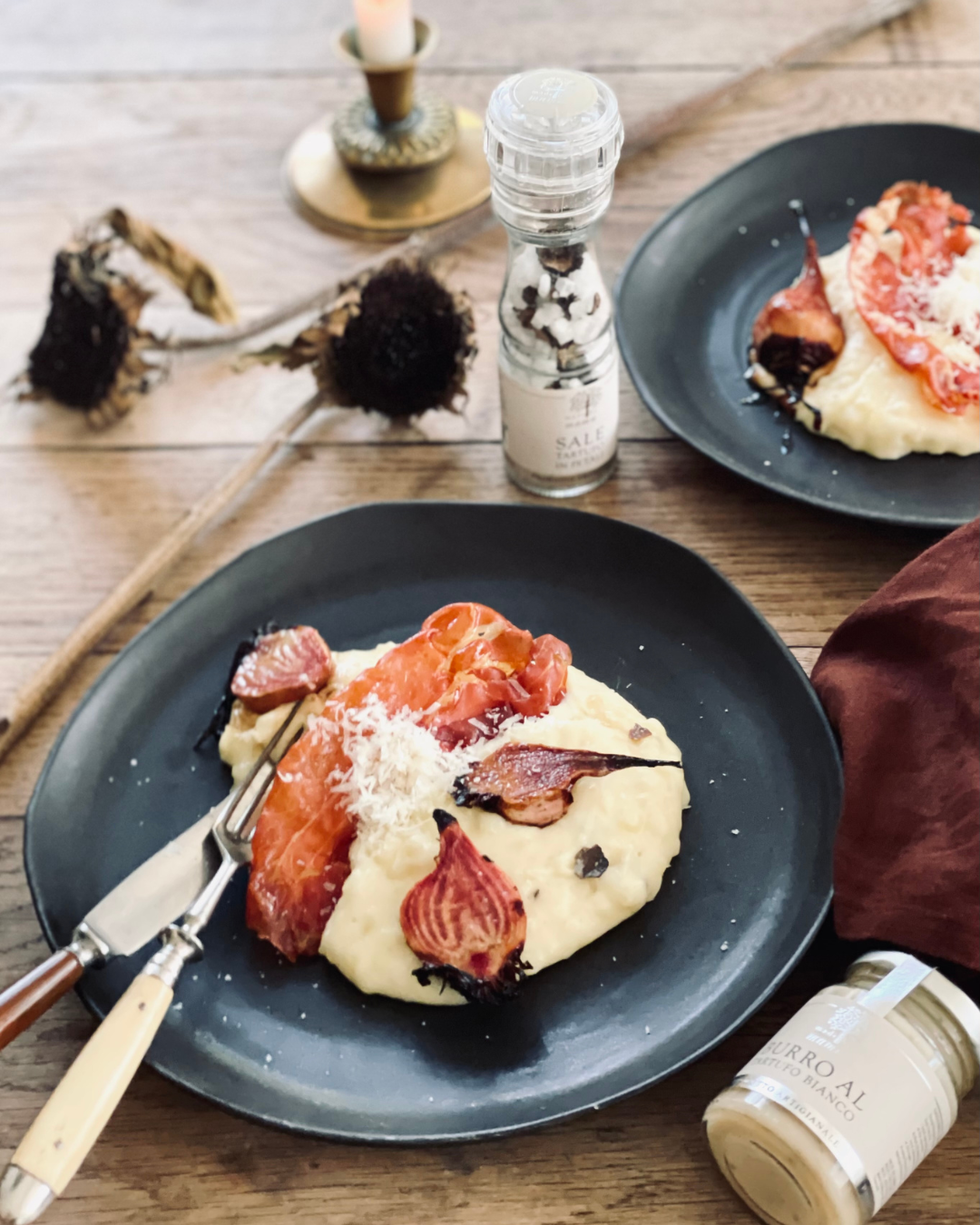 Kartoffelmos med trøffelsmør