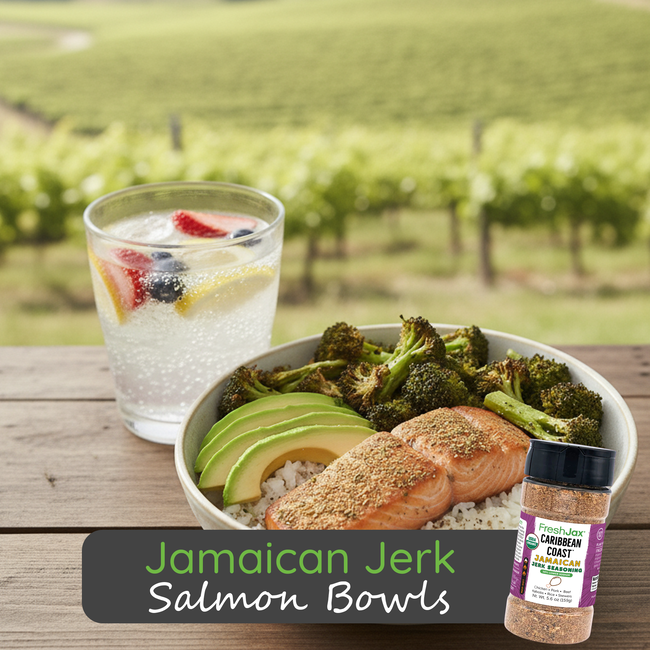 Image of Jamaican Jerk Salmon Bowls