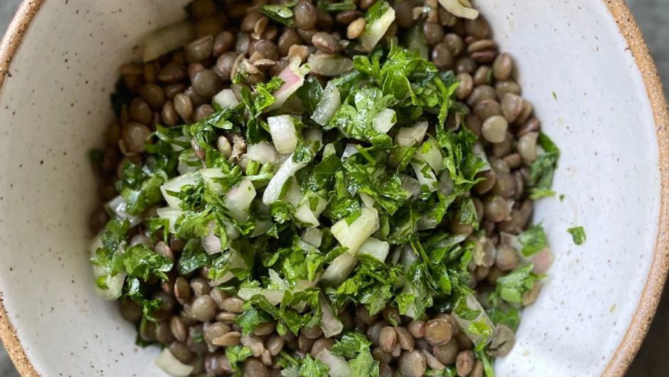 Easy Gut and Brain Healthy Lentil Salad