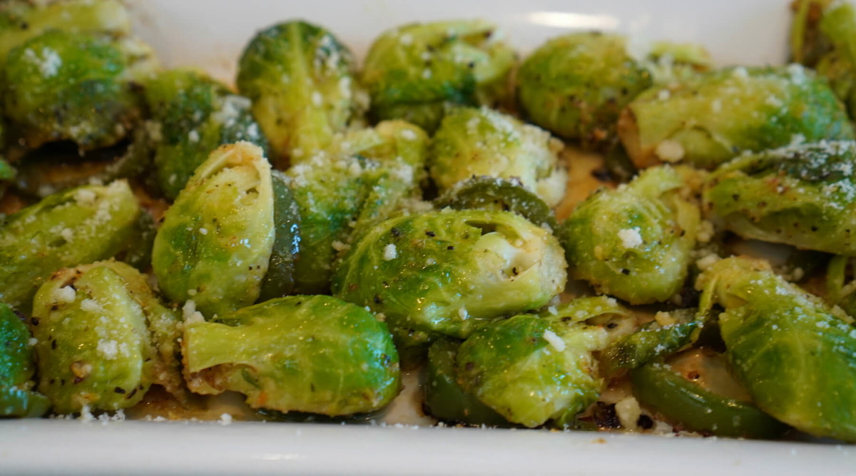 Hot Honey Jalapeño Brussels Sprouts | Griddle Veggie Recipe