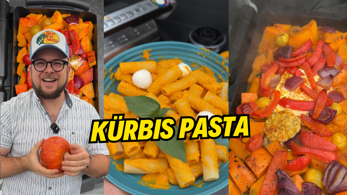 Kürbis Pasta aus dem OptiGrill