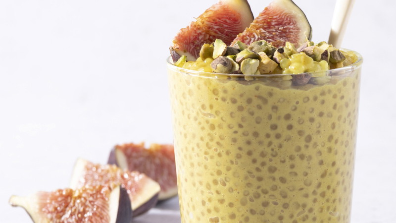 Image of Sago Pudding with Turmeric, Pistachio & Cinnamon 