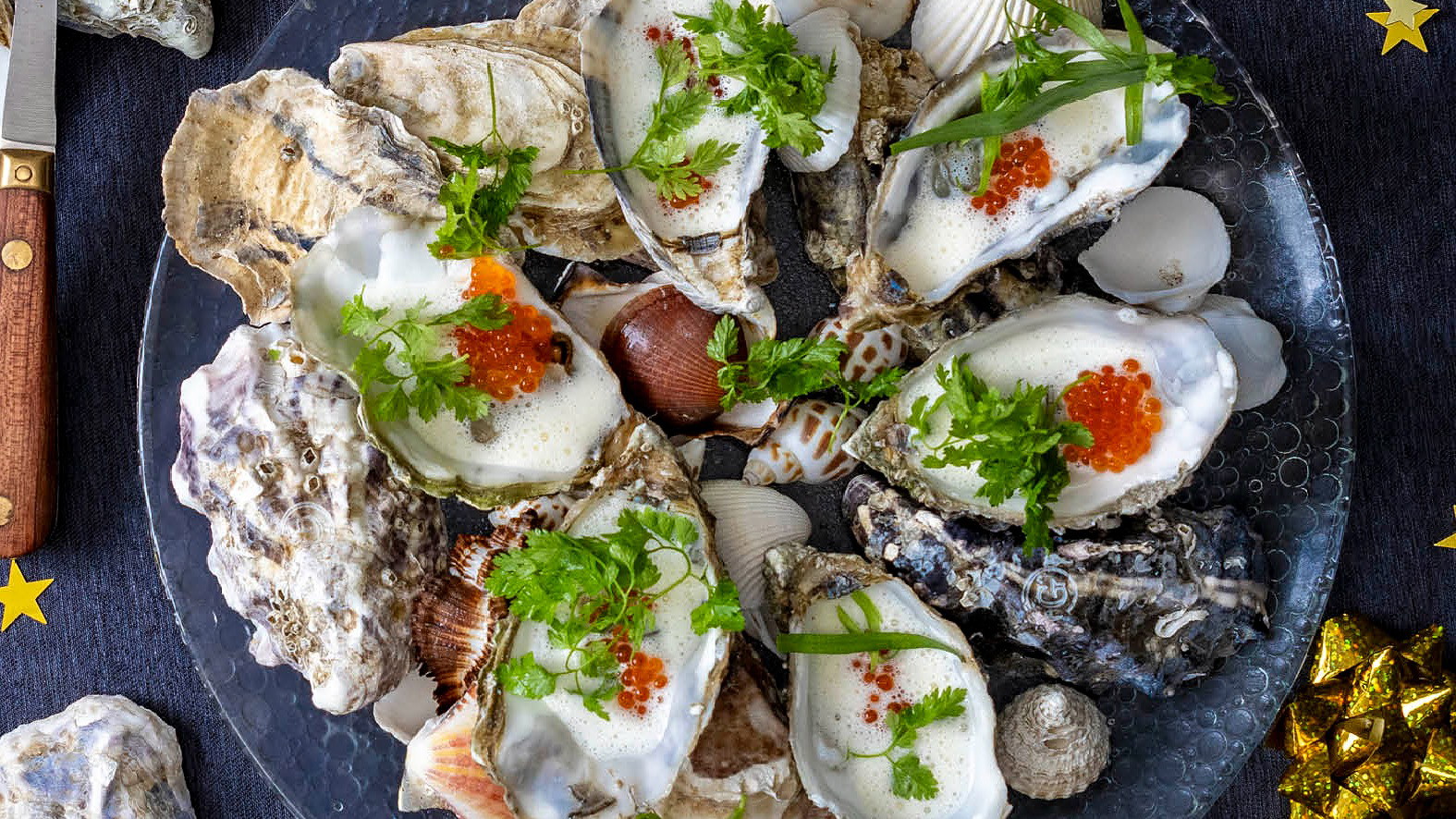 Image of Pocherede østers - i urtesauce