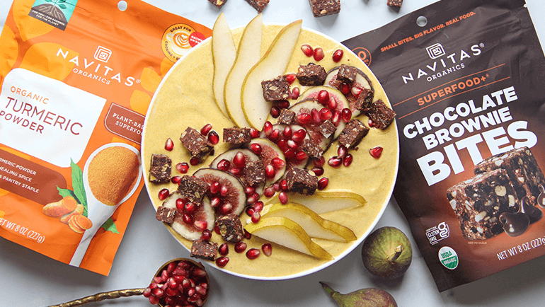 Image of Goldenmilk Brownie Yogurt Bowl