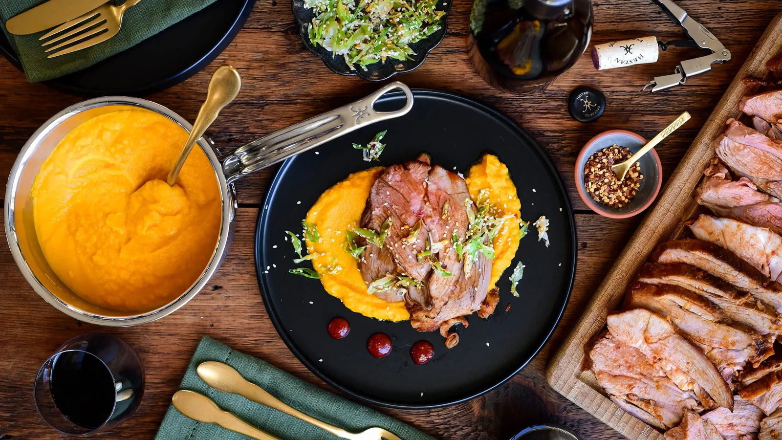 Image of Gochujang Honey Glazed Leg of Lamb