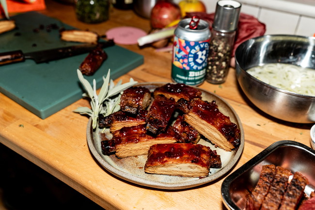 Image of  Cranberry Glazed Baby Ribs 