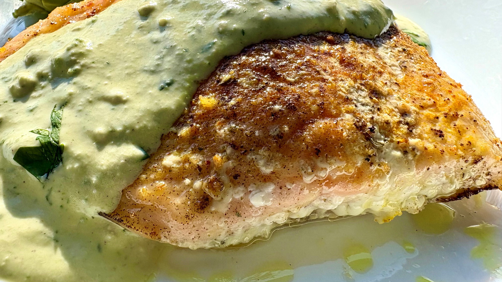 Image of Salmon and Cilantro Lime Cashew Cream