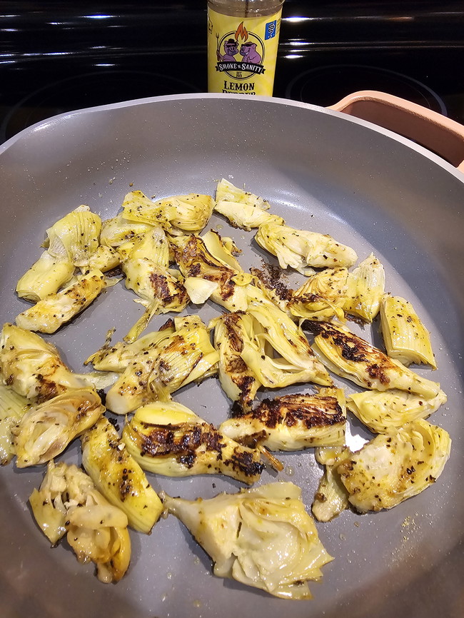 Lemon Pepper Artichoke Hearts