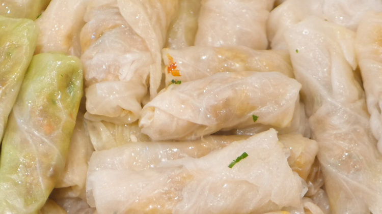 Image of Repeat with the remaining leaves and filling.