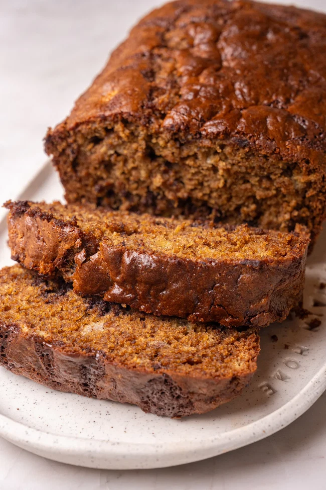Image of Brown Butter & Chocolate Banana Bread (GF V)