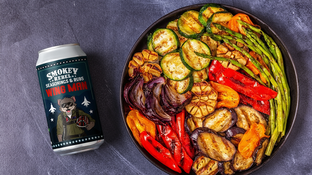Air Fryer Roasted Wing Man Vegetables