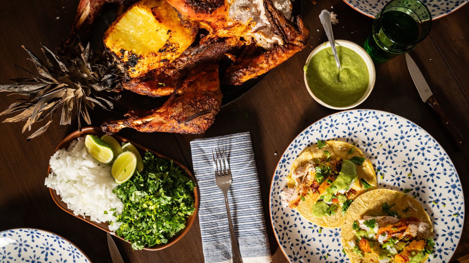 Turkey al pastor tacos