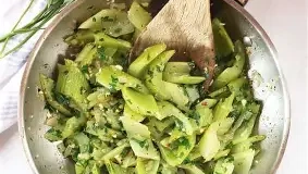 Image of Sauteed Celery with Garlic & Olive Oil