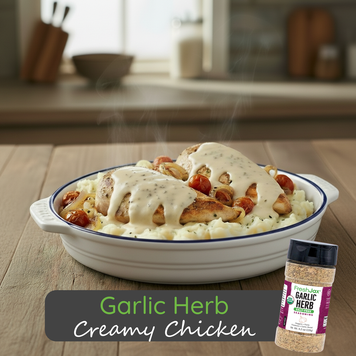 Garlic Herb Creamy Chicken