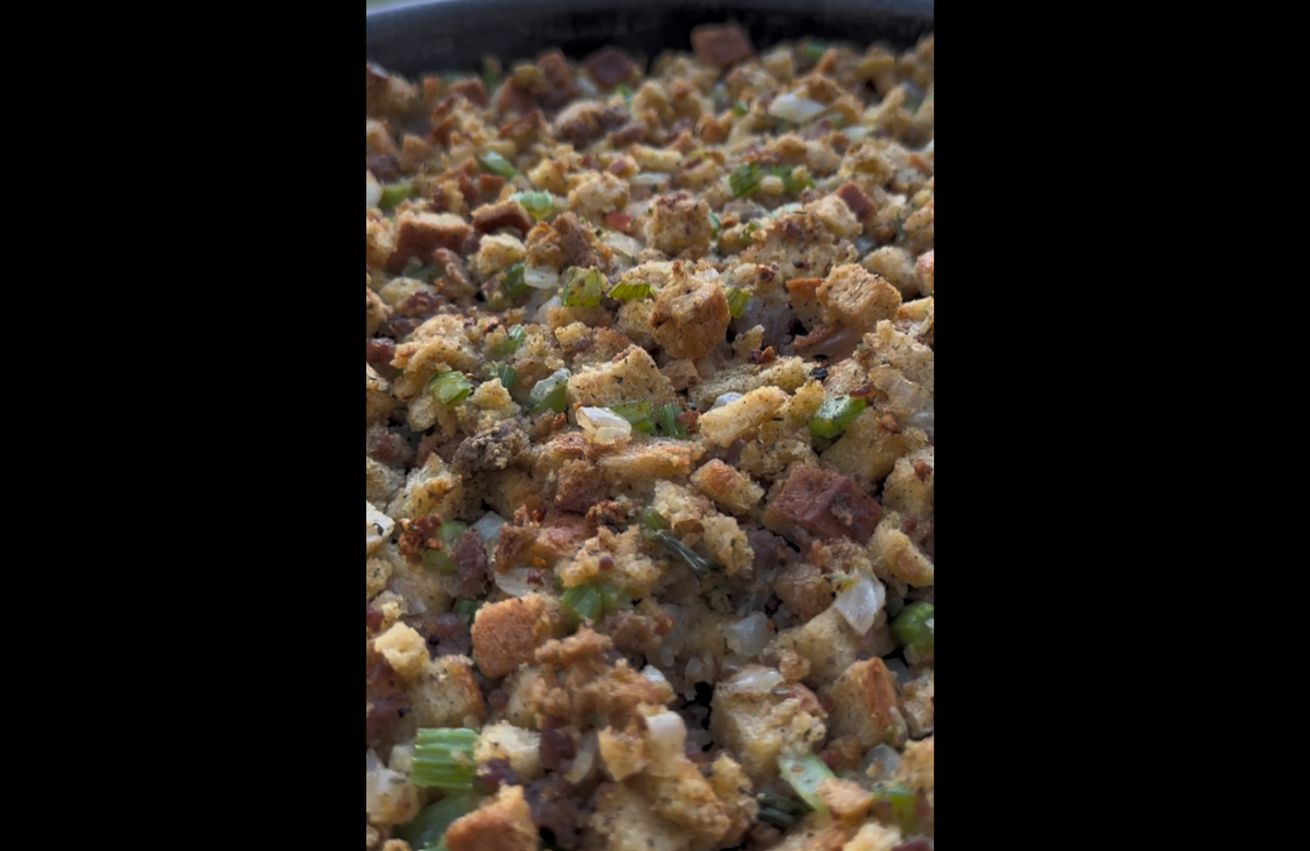 Smoked Turkey Sausage Stuffing