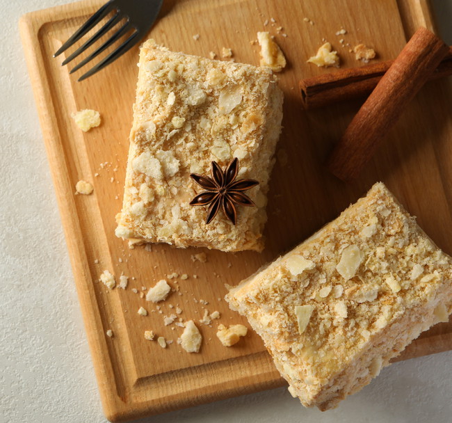 Image of Spiced Lemon–Lavender Pear Crumble Bars