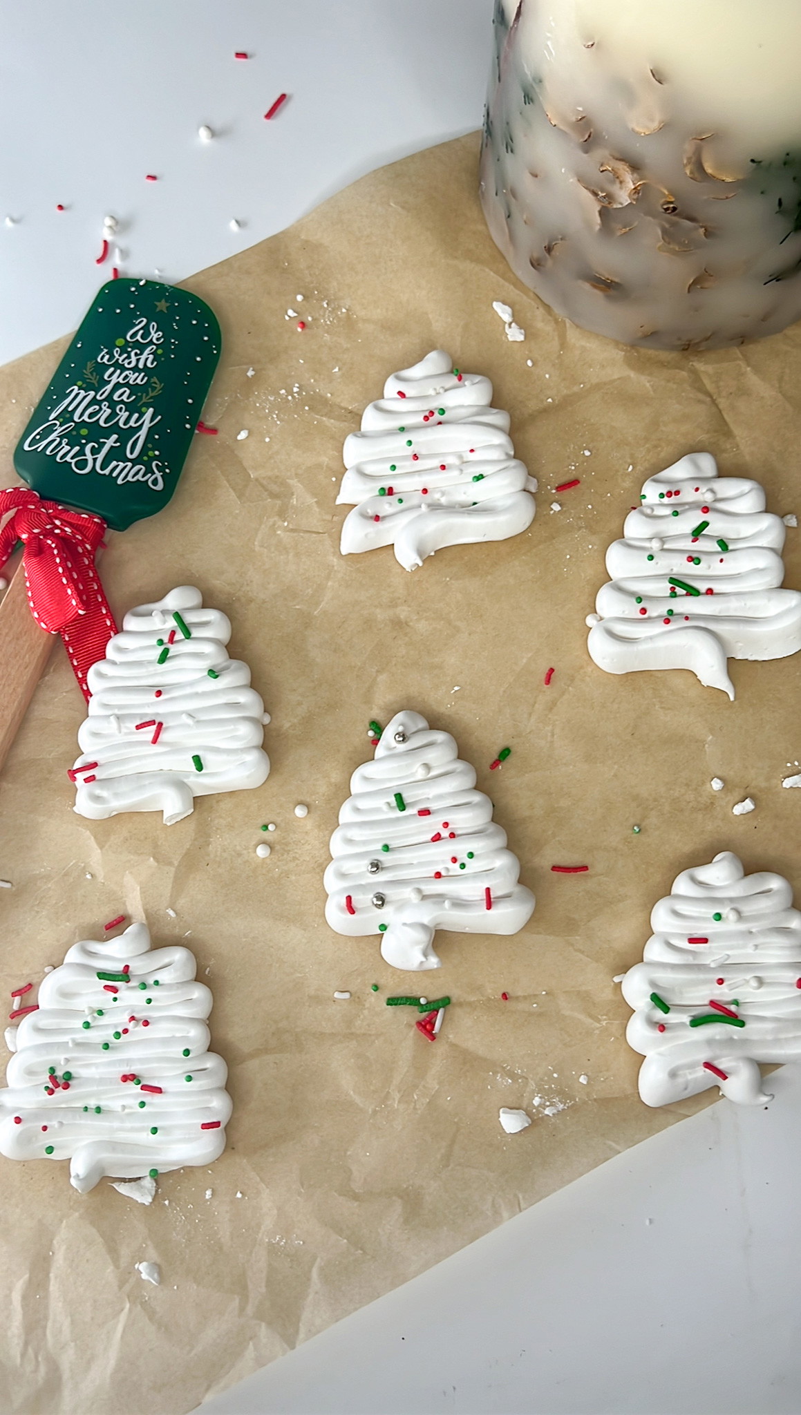 Meringue Christmas Trees Recipe - Holiday Baking